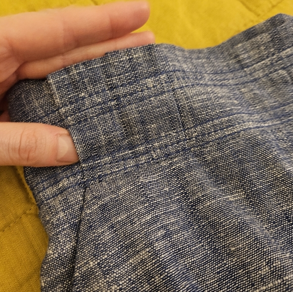 Ann Taylor chambray linen pencil skirt - Picture 5 of 6